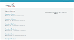 Desktop Screenshot of jobs.alwaysherehomecare.com